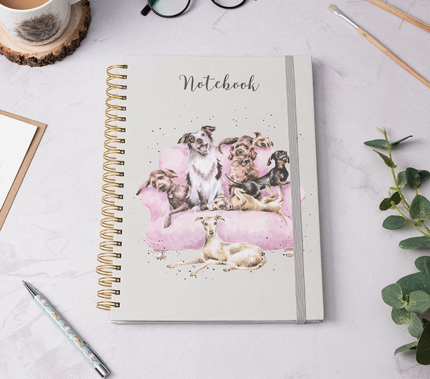 Movie Night Dogs A4 Notebook