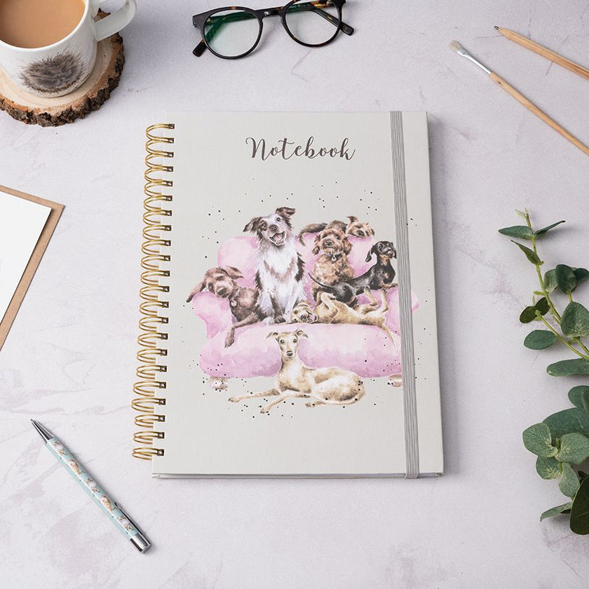 Movie Night Dogs A4 Notebook