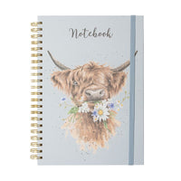 Daisy Coo Highland Cow A4 Notebook