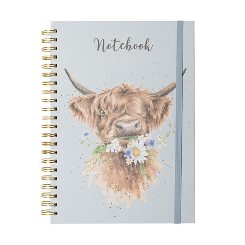 Daisy Coo Highland Cow A4 Notebook