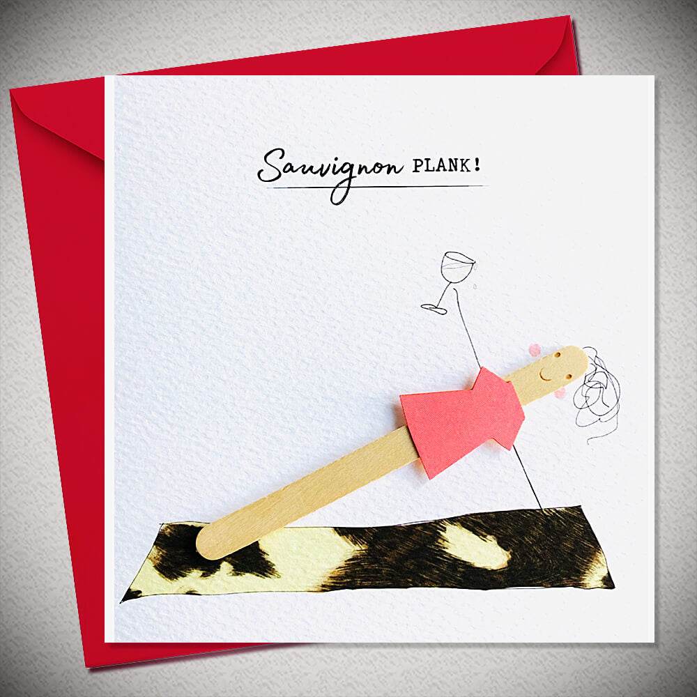 Lolly Lush Pops Sauvignon Plank Birthday Card - House of Cards