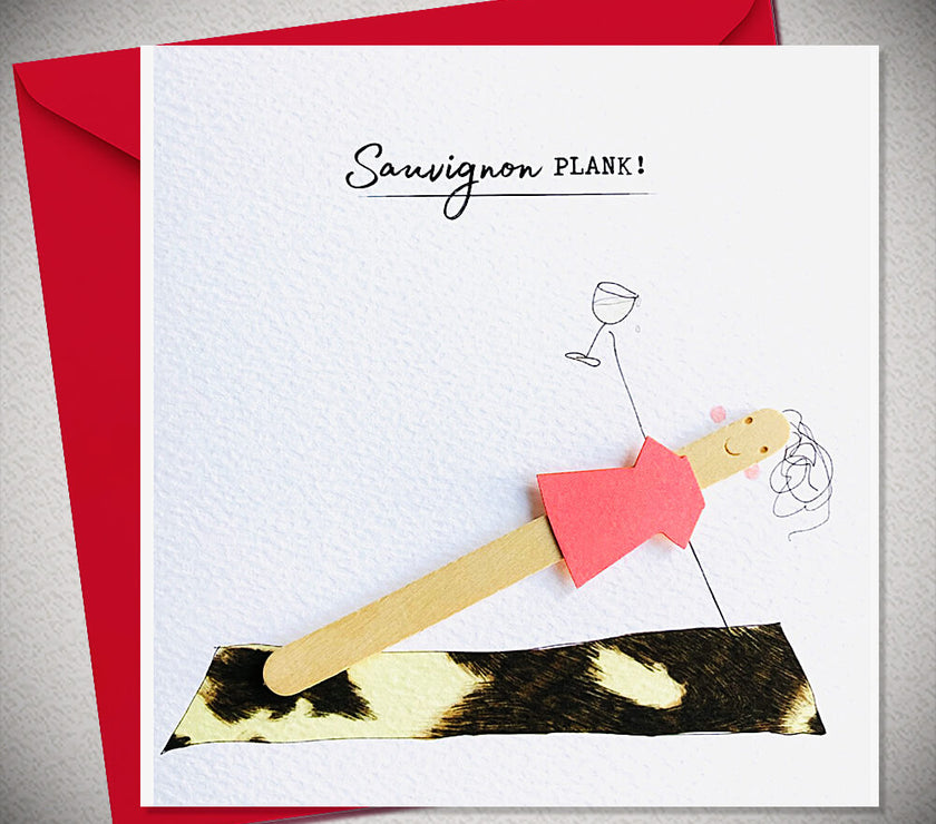 Lolly Lush Pops Sauvignon Plank Birthday Card