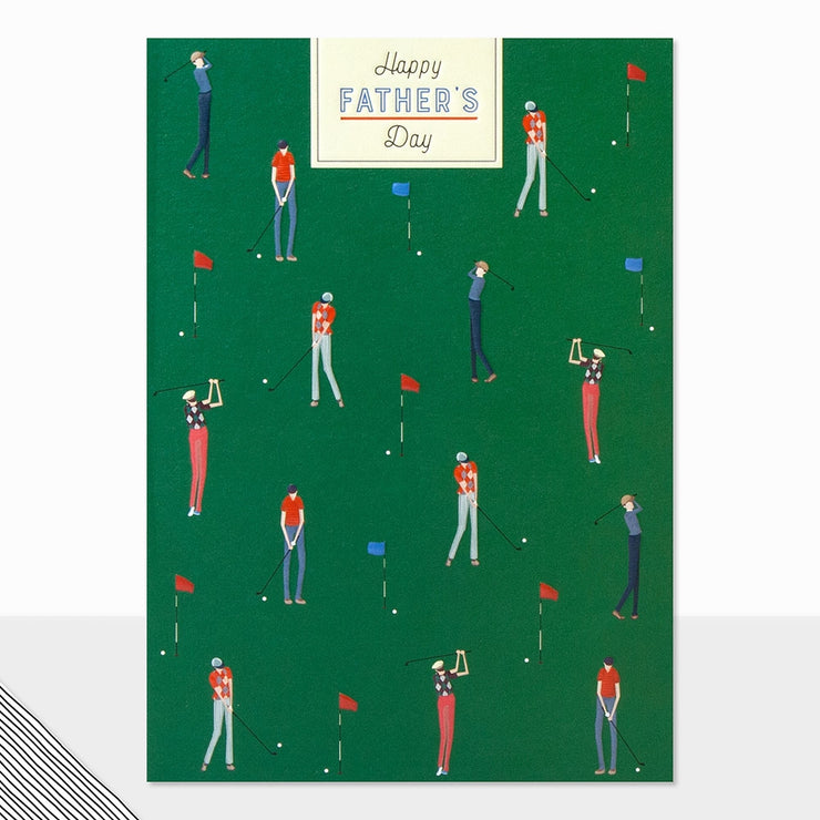 Golfers Pattern Fathers Day Card