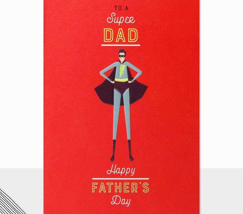 Super Hero Dad Fathers Day Card
