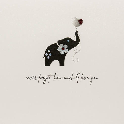 Elephant Never Forget Valentine Card
