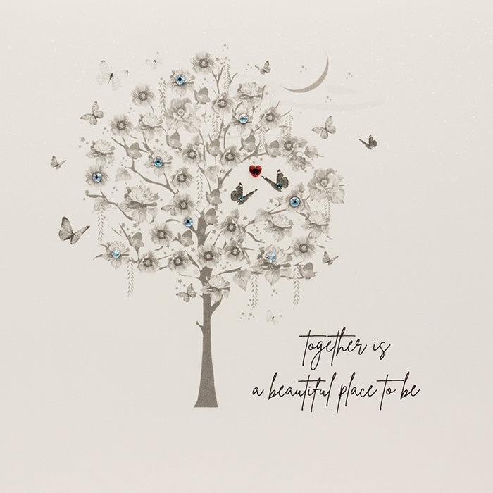 Tree Beautiful Place Valentine Card