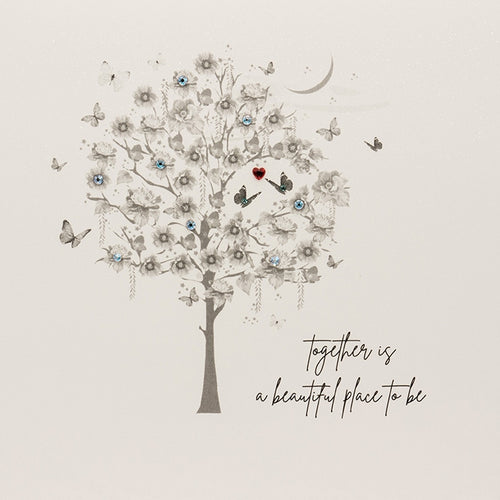 Tree Beautiful Place Valentine Card