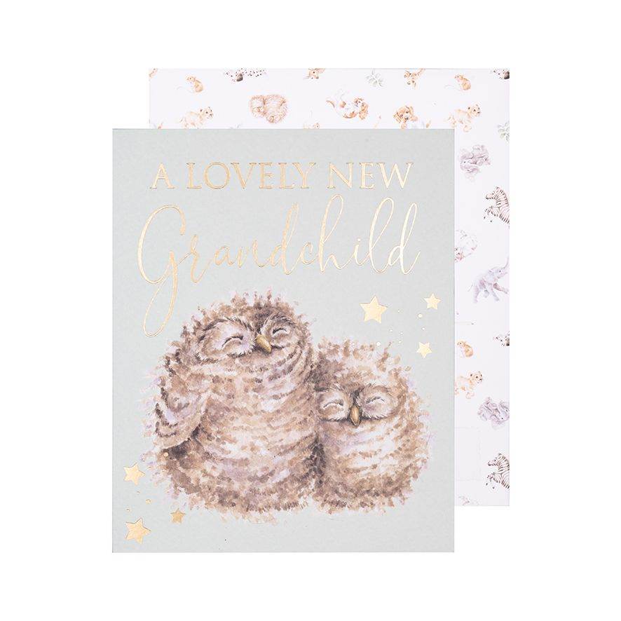 Grandchild New Baby Card - House of Cards