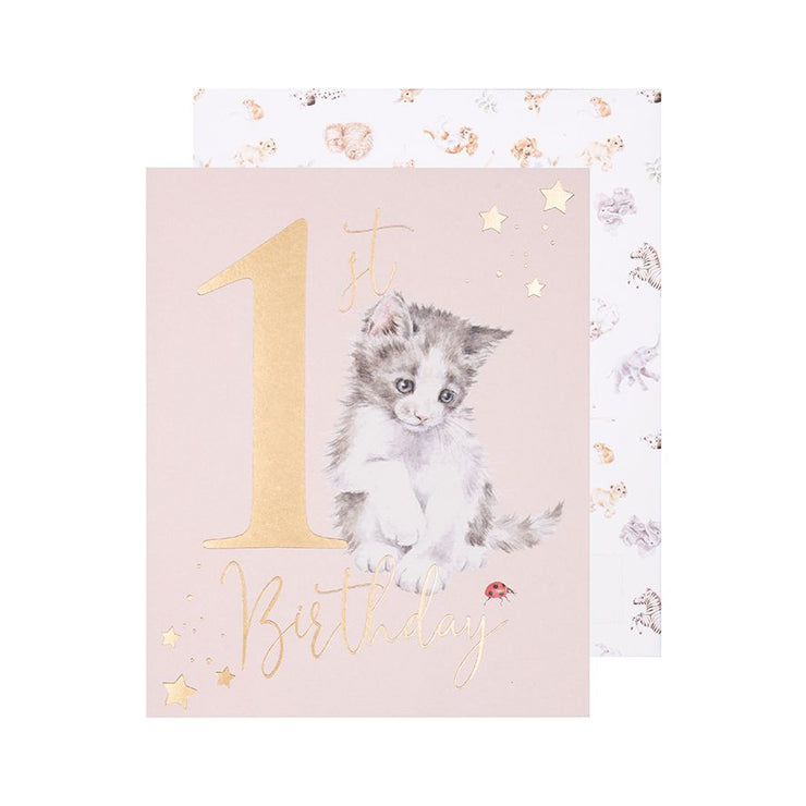 Kitten 1st Birthday Card