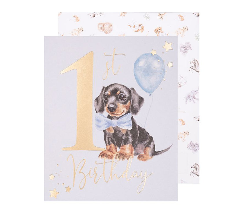 Puppy 1st Birthday Card
