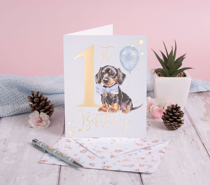 Puppy 1st Birthday Card
