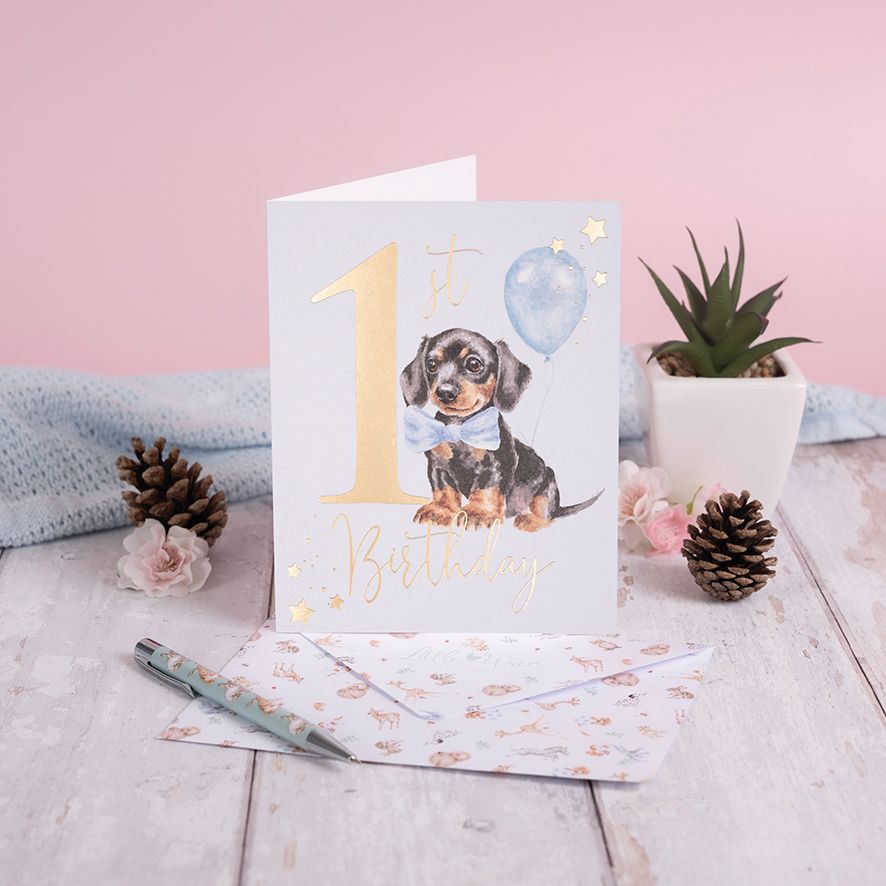 Puppy 1st Birthday Card