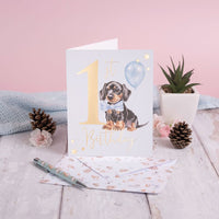 Puppy 1st Birthday Card