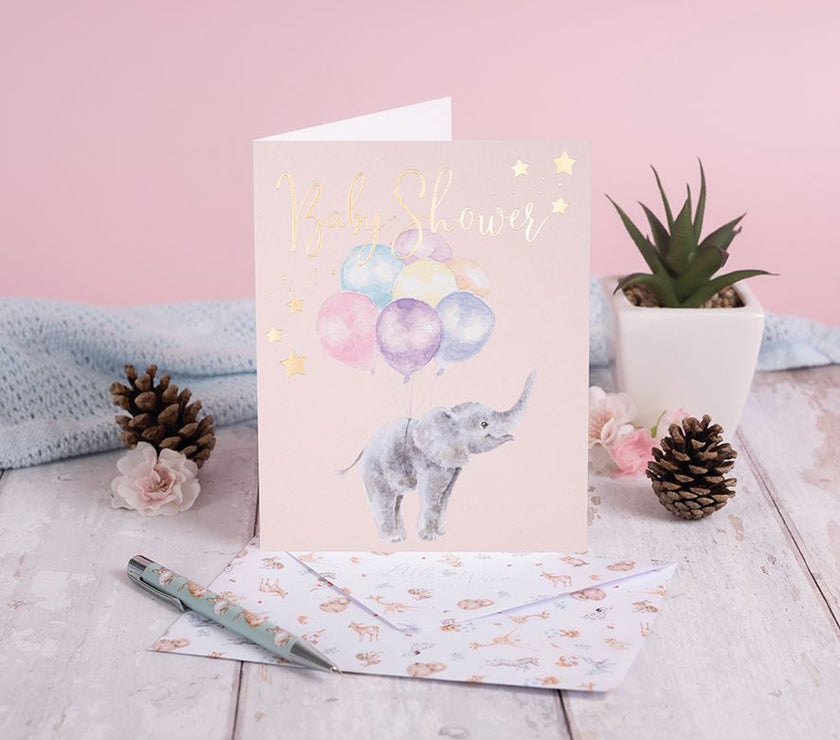 Elephant Baby Shower Card