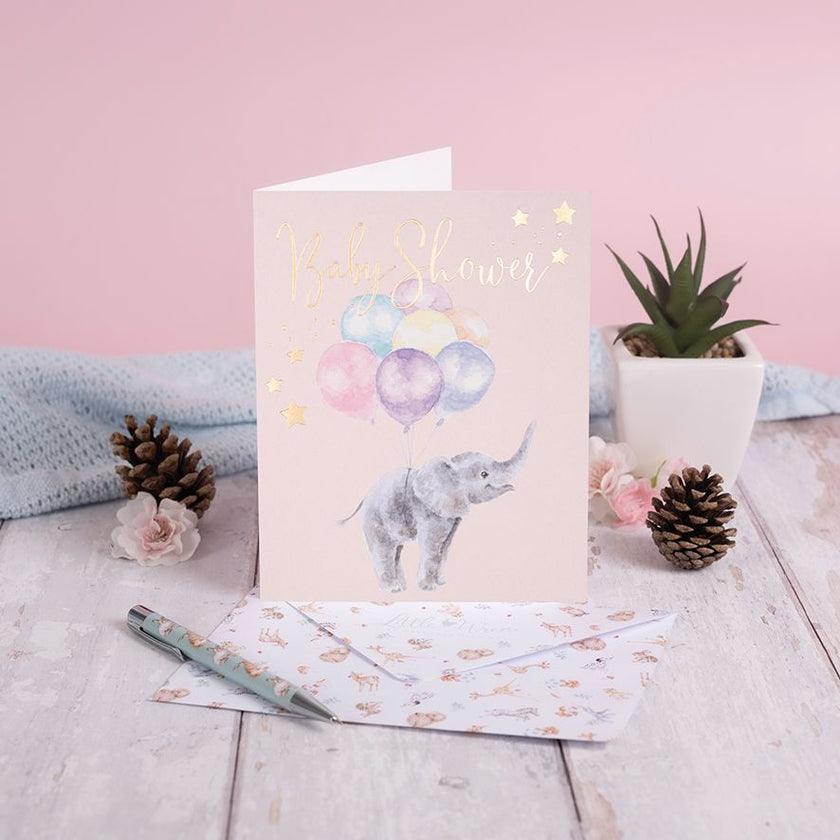 Elephant Baby Shower Card