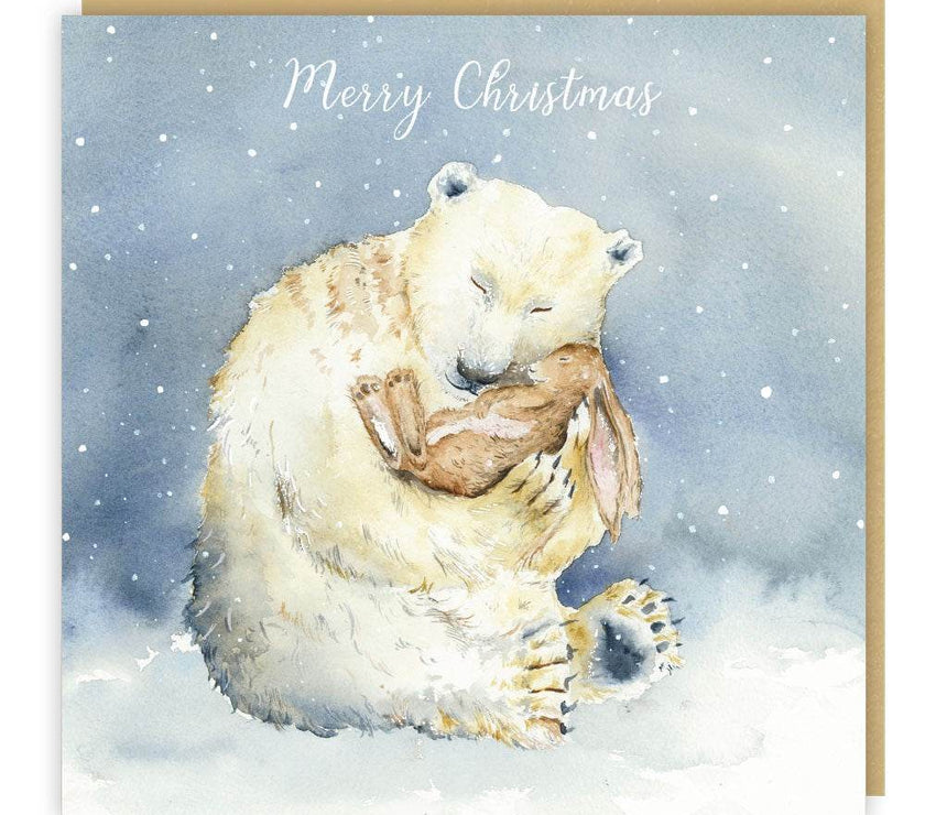 5 Love Country Polar Bear Christmas Cards - House of Cards