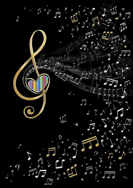 Music Clef Birthday Card