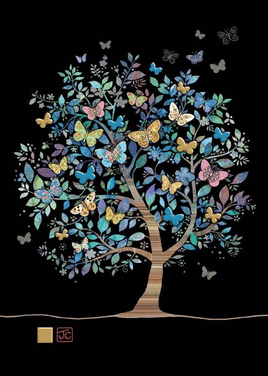 Butterfly Tree Birthday Card