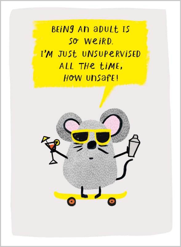 Mouse Birthday Card - House of Cards