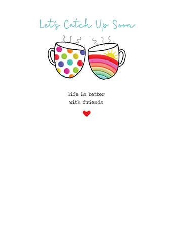 Rainbow Catch Up Friends Card
