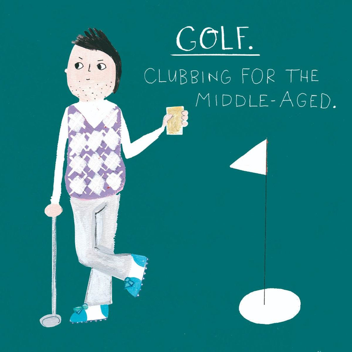 Golf Birthday Card - House of Cards