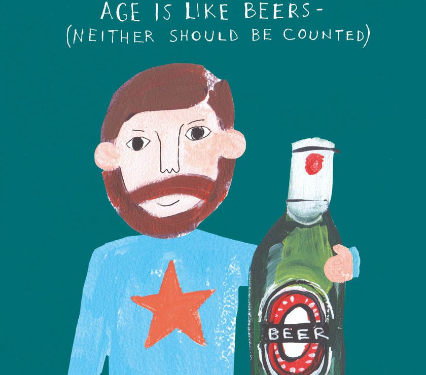 Age Like Beers Birthday Card - House of Cards
