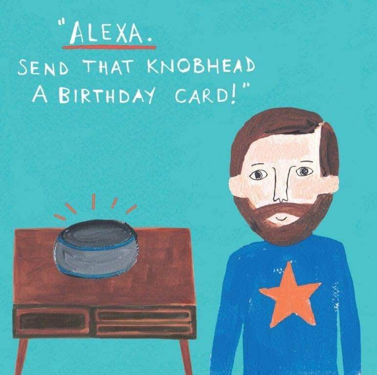 Alexa Knobhead Birthday Card - House of Cards