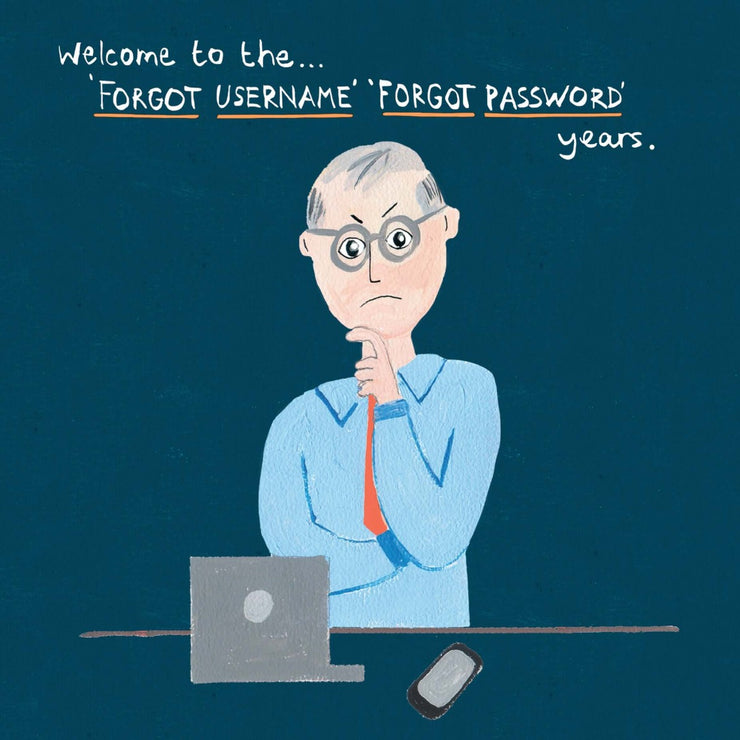 Forgot Username Birthday Card