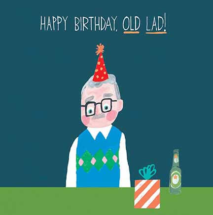Old Lad Birthday Card