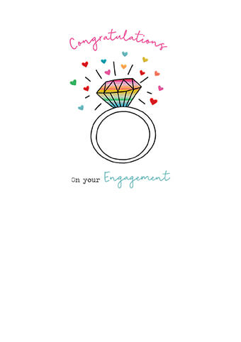 Rainbow Engagement Card