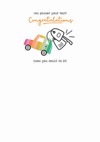 Congratulations Driving Card