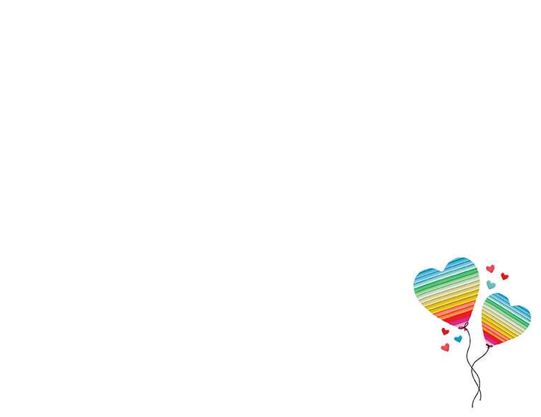 Anniversary Husband Rainbow Heart Card - House of Cards