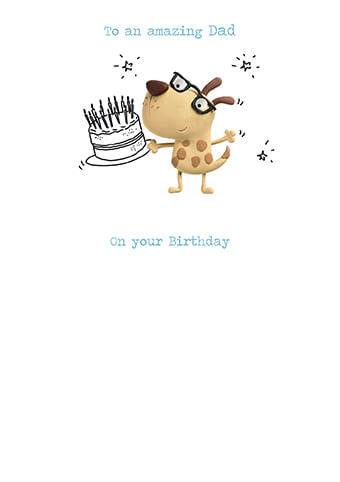 Dad Dog Birthday Card - House of Cards