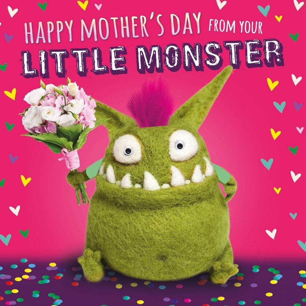 Little Monster Mothers Day Card - House of Cards