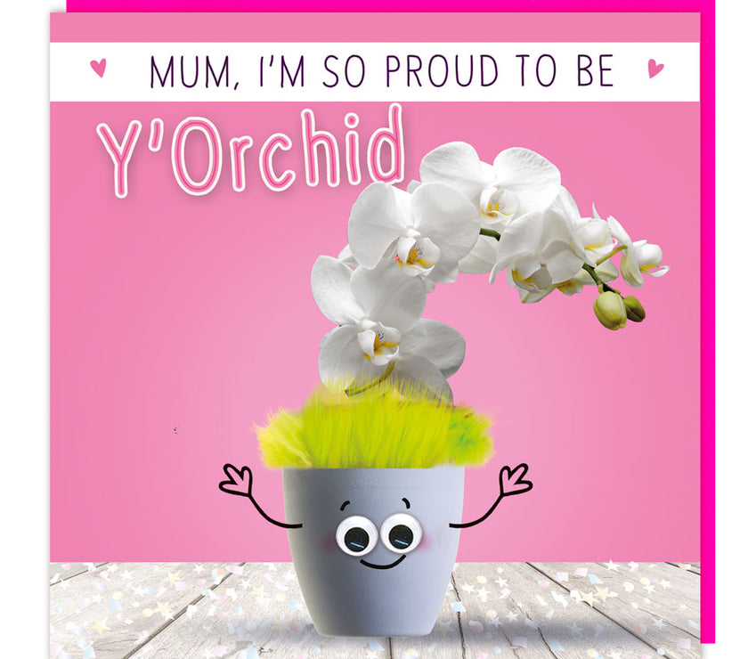Orchid Mothers Day Card