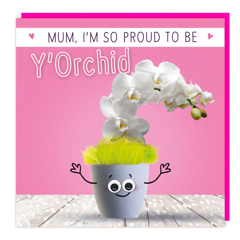Orchid Mothers Day Card