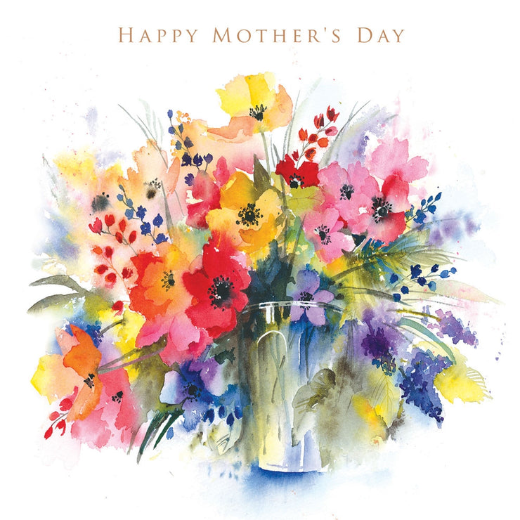 Flower Bouquet Mothers Day Card