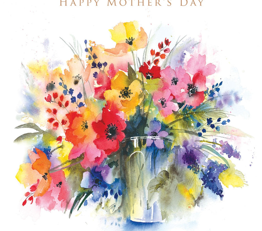 Flower Bouquet Mothers Day Card