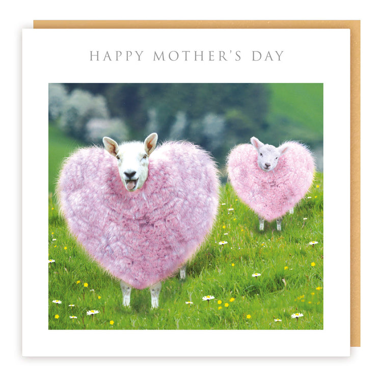 Heart Sheep Mothers Day Card