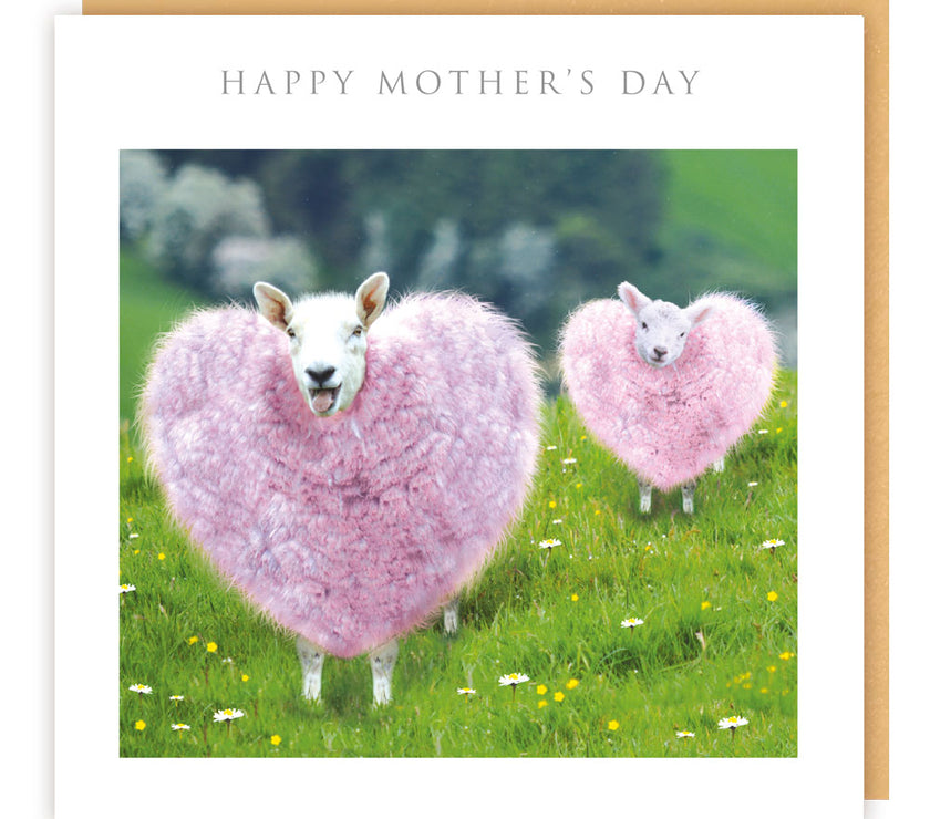 Heart Sheep Mothers Day Card