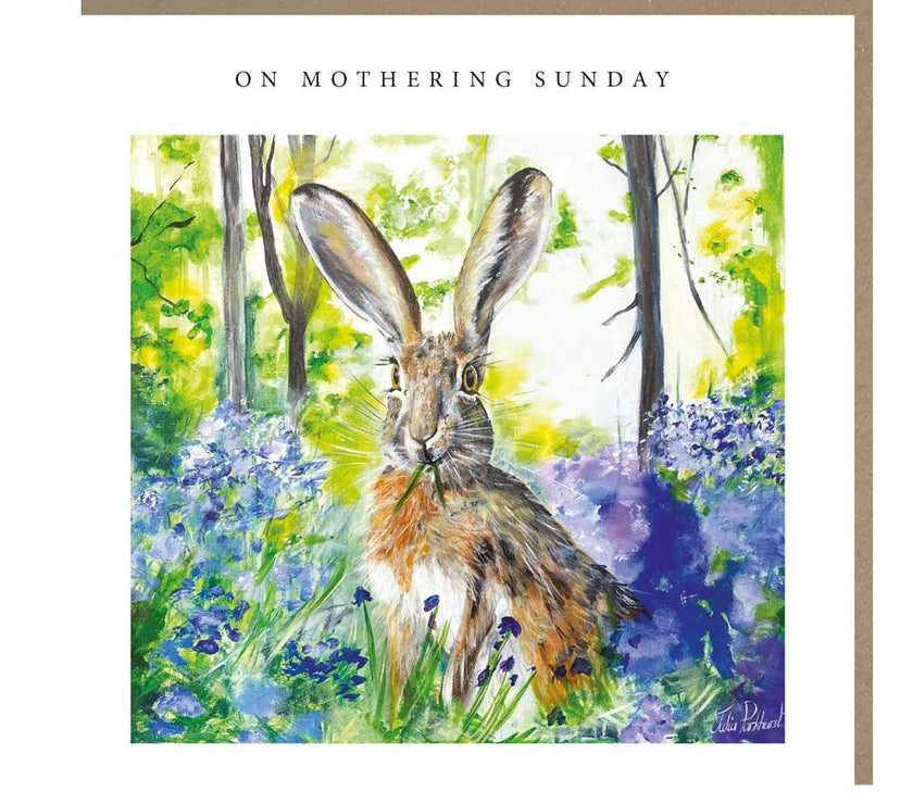 Hare Mothering Sunday Card