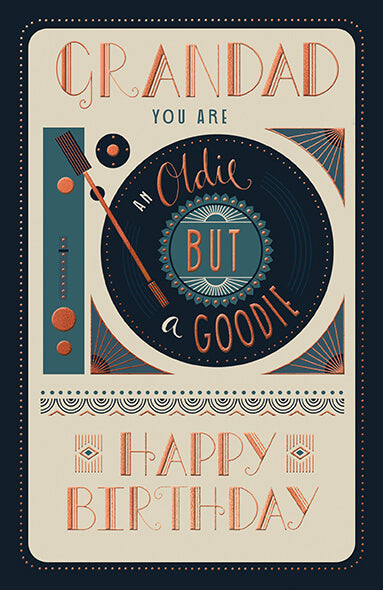 Grandad Record Birthday Card