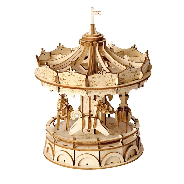 Merry-Go-Round Wooden Model Kit