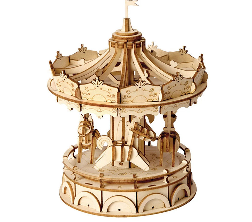 Merry-Go-Round Wooden Model Kit