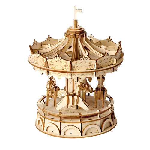 Merry-Go-Round Wooden Model Kit