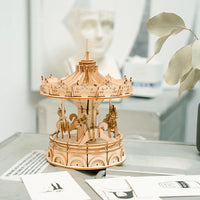 Merry-Go-Round Wooden Model Kit