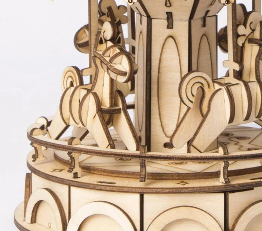 Merry-Go-Round Wooden Model Kit