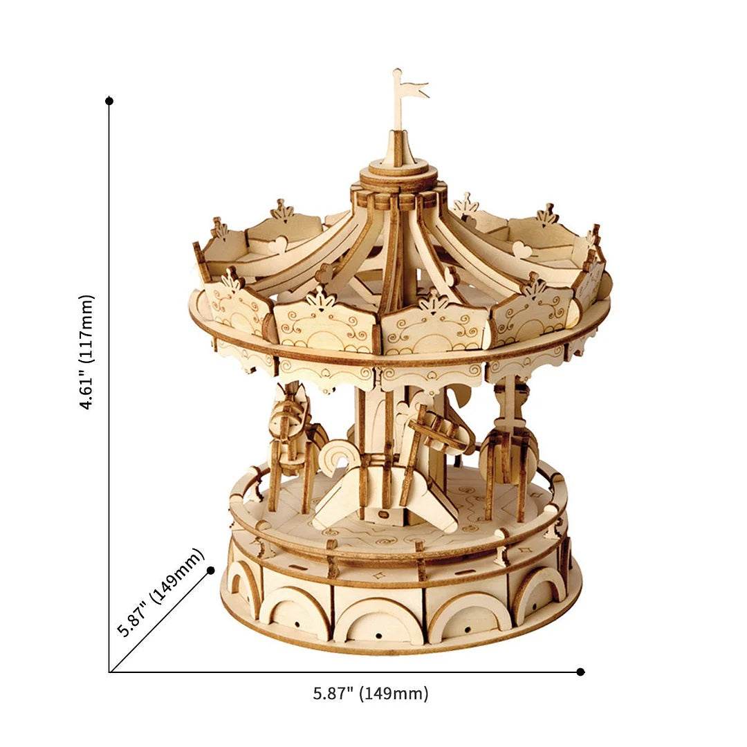 Merry-Go-Round Wooden Model Kit - House of Cards