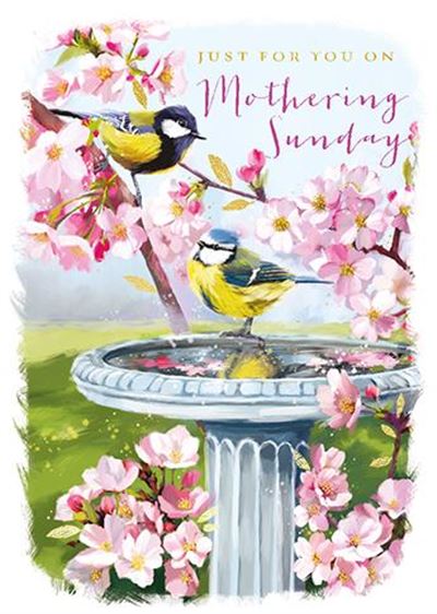 Birds and Blossom Mothering Sunday Card