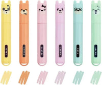 Teddys Set of 6 Mini Pastel Highlighters